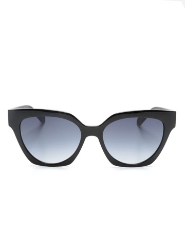 LIU JO - monogram-embossed cat-eye sunglasses - women - Acetate - 55 - Black