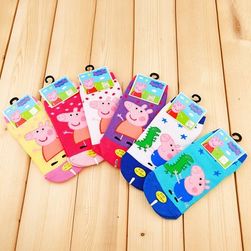 【佩佩豬】佩佩豬兒童船襪PG02-多色可選