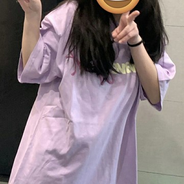 純棉美式復古短袖t恤女夏季2022新款寬松oversize學生半袖上衣服