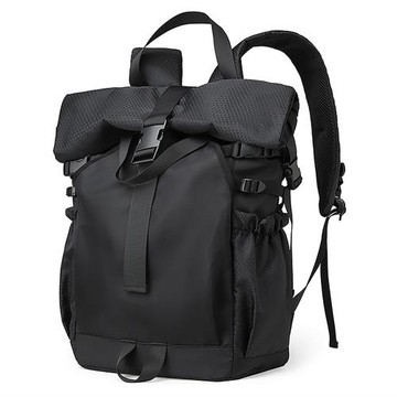 E.City_大容量加厚減壓卷口休閒背包