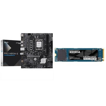 MSI 〈鈔省價〉PRO H810M-E D5 MATX主機板+鎧俠 Exceria Basic 1TB SSD