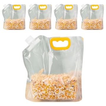 ROYALLIN 蘿林嚴選 五穀雜糧分裝袋5件組 30 x 0.5 x 26cm 100g  1組  透明色