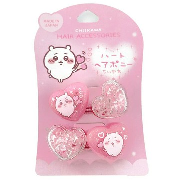 吉伊卡哇  吉伊心形髮圈2入組  髮飾 髮束 髮圈 日本必買 | 日本樂天熱銷
