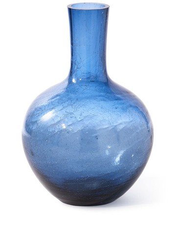 POLSPOTTEN - large Ball Body glass vase - unisex - glass - One Size - Blue