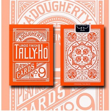 【線上體育】TALLY-HO ORANGE ROSE 橘扇背 撲克牌S0998585