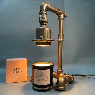 【送禮首選】手作工業風融燭燈 可調光 【古典棕 經典款】