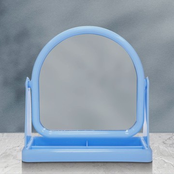 優之館 拱門鏡 (大)1入 顏色隨機出貨 桌上鏡 立鏡 化妝鏡 桌面鏡 鏡子 台灣製【小髮廊】DS027233