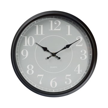 經典靜音時鐘掛鐘-黑 _廠商直送