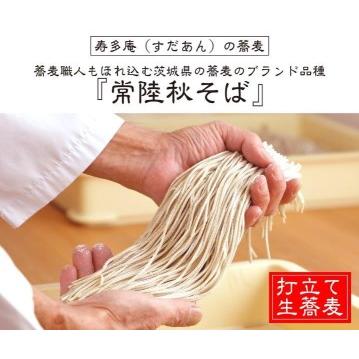 ふるさと納税 常陸秋そば 手打ち 生蕎麦 10人前 かき揚げ付 国産 生 そば 蕎麦 寿多庵 茨城県大洗町