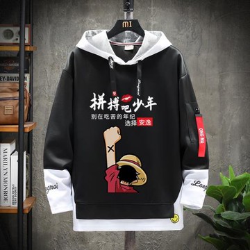 連帽衛衣男春秋ins潮牌潮流港風寬松潮流百搭外套情侶套頭上衣服