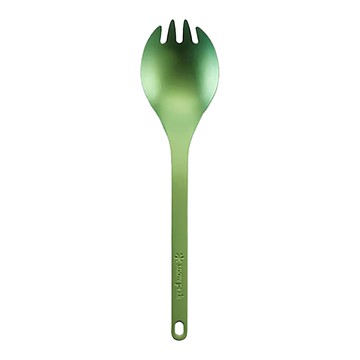 snow peak 雪諾必克 鈦金屬多功能匙叉  綠色  1支