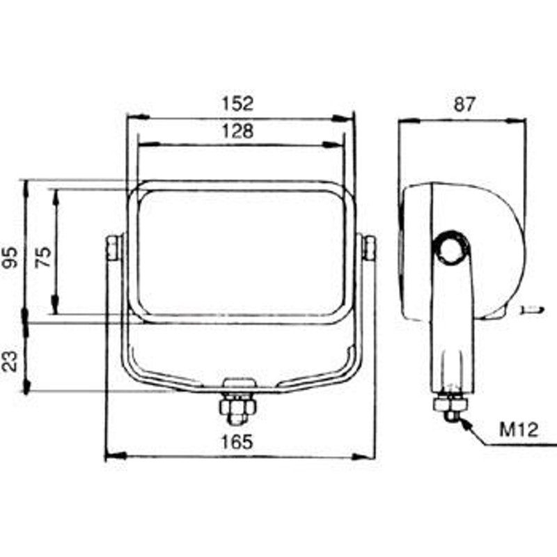 ワーキングランプ,作業灯 品番：ds-0046 24V70W ハロゲンH-3 黒樹脂製 送料無料 通販 LINEポイント最大0.5%GET  LINEショッピング