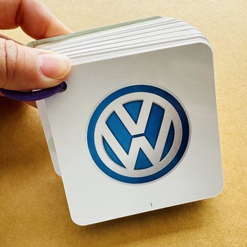 🔥臺灣夯貨-大米優品🏆汽車標誌卡片兒童早教認知車標卡兒童寶寶左右腦開發益智卡世