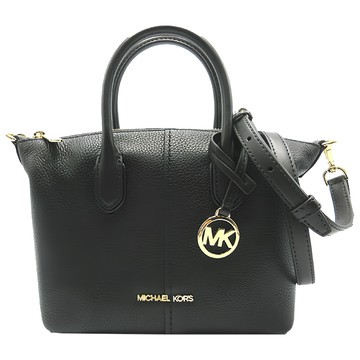 MICHAEL KORS 素面皮革肩背斜背兩用包 13S35S4G4FS1L  210 x 170 x 80mm  黑色