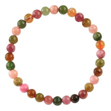 天然珠光高彩等級碧璽手珠  6mm  聚財納富水晶旺夫石