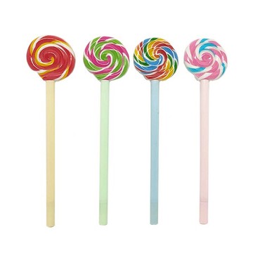 棒棒糖筆 糖果廣告筆可愛文具筆 學生寫字婚禮簽到中性筆原子筆 公關贈品筆