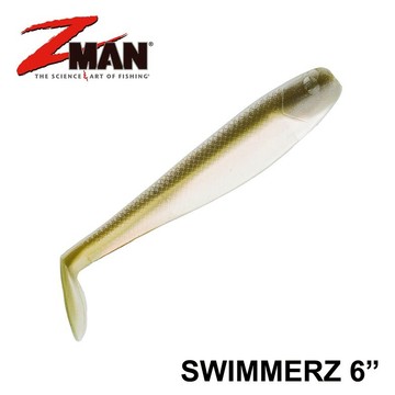 ZMAN SWIMMERZ 6’’ 6吋 T尾大魚 極度耐咬 路亞軟蟲  Z043