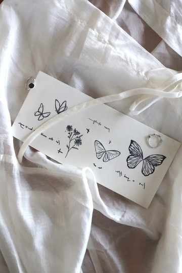 Butter Fly 奶油在飛刺青貼紙/預購