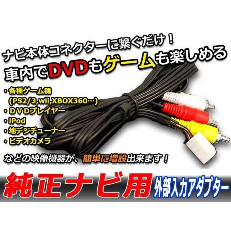 メール便送料無料 VTR アダプター 入力 トヨタ V5T-D79 カーナビ DVD