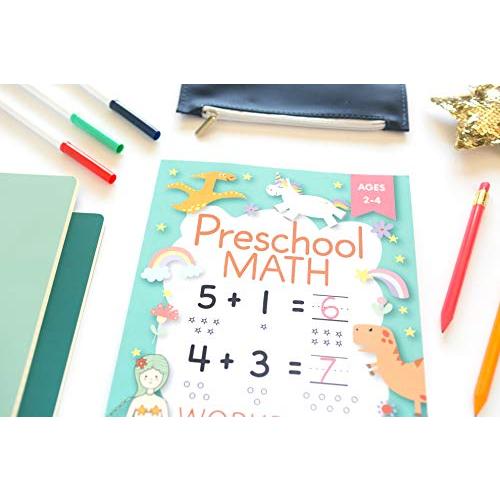 Preschool Math Workbook for Toddlers Ages 2ー4: Beginner Math Preschool Lear