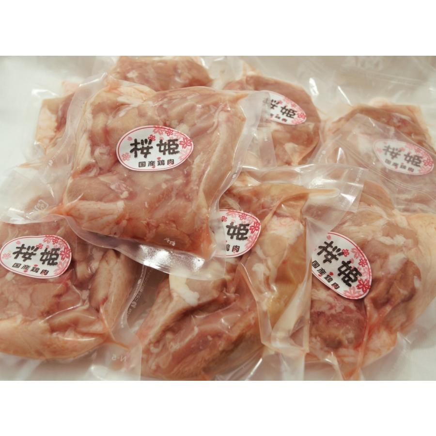 鶏肉 国産 桜姫鶏のモモ肉 約6kg 送料無料 一枚真空 ビタミンＥが豊富でヘルシー 宮崎県産