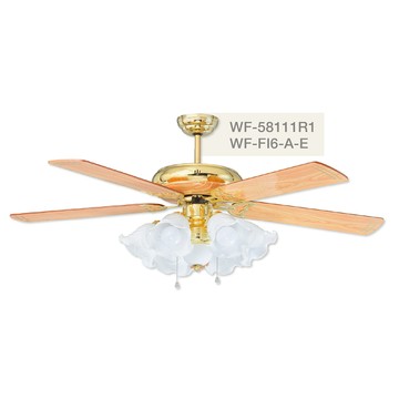 60" 黃豆杉鐵葉架吊扇 C05-WF-58111R1 -FI6-A-E