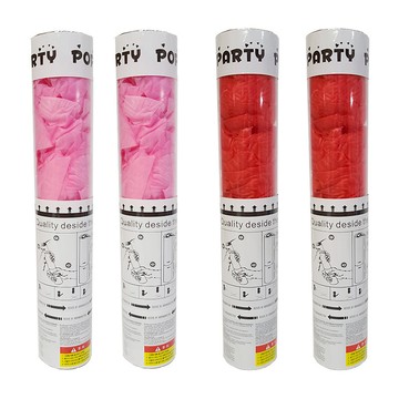 Joyparty 婚禮花瓣派對拉炮  1套  粉紅色 + 紅色