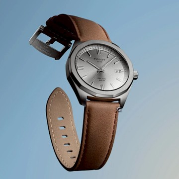 TISSOT 天梭錶 PRC 100系列 Solar太陽能腕錶 男錶 手錶-T1514221603100/39mm 棕色