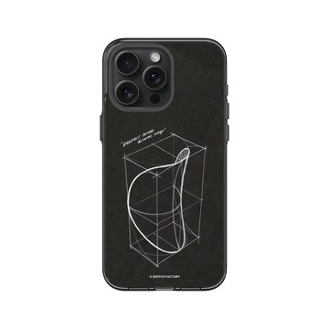 iPhone 15 Pro Max Clear 酷墨灰 - Sketch Factory - 經典洋芋片