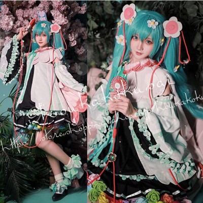 初音ミク 風 vocaloid miku 2021魔法の未来 コスプレ衣装ウィッグcos靴