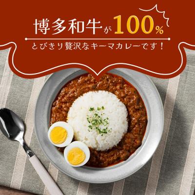 ふるさと納税 上毛町 100%博多和牛のキーマカレー3袋