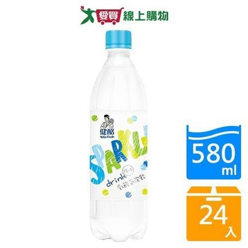 健酪乳酸氣泡飲原味580mlx24/箱【愛買】
