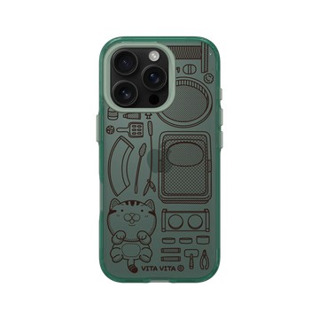 iPhone 16 Pro Clear 憂墨綠 - VITA VITA．塔仔是隻貓 - 鏟屎官開箱款