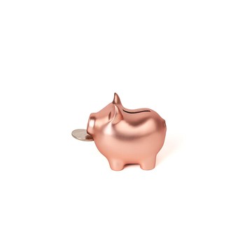 Goldenpig 招財金豬 捌 霧玫瑰金