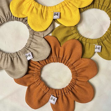 阿幻家 大腸花圈-純色暖暖 手工特製寵物項圈