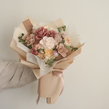 /粉紅甜蜜花園/畢業花束 求婚花束 七夕 情人節 開幕 婚禮 教師節