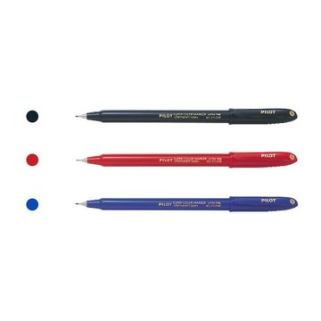 PILOT 百樂 極細 麥克筆 嘜克筆 黑/紅/藍 0.4mm 12支 /打 SCAN-UF【APP滿額下單10%點數(單一帳號最高1000點)】9/30止