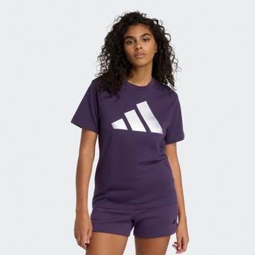 Adidas 愛迪達 W C Hol Met T JV8527 女 T恤 運動上衣 休閒短袖 紫 銀 亞版