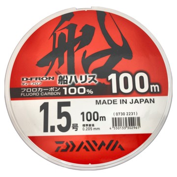 DAIWA D-FRON FUNE HARISU 100m 釣線  自然色  1.5號  1個