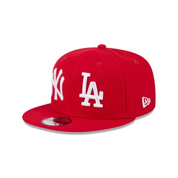 NEW ERA 男女 9FIFTY MLB TWO TEAM 洋基 & 道奇 紅 NE70927846