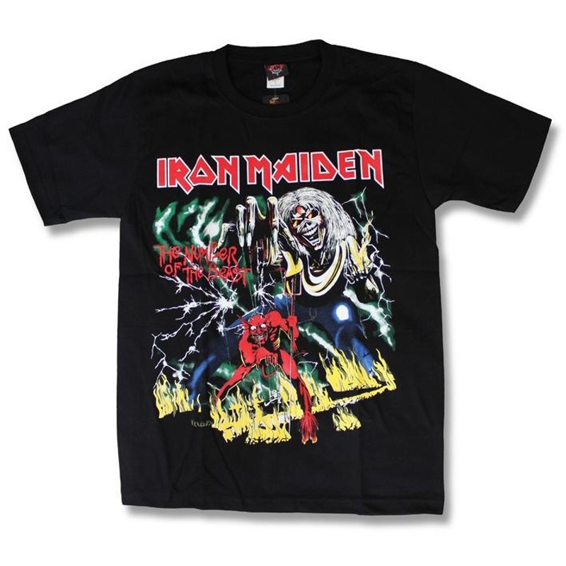 IRON MAIDEN バンドTシャツ　アイアンメイデン IRON MAIDEN アイアンメイデン Tシャツ バンドTシャツ ブラック