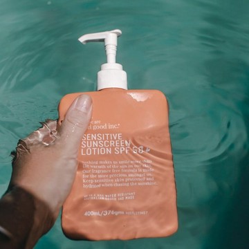敏感肌專用耐水防曬乳 SPF50+ 400ml - 一壓暢用瓶(7/24-7/31到貨