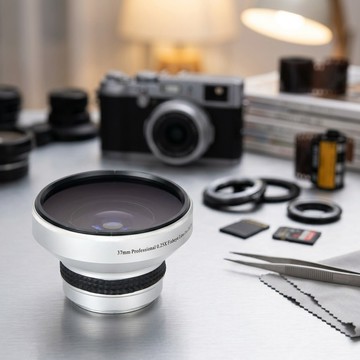 Acagala Silver強適用性37mm 0.25倍超級魚眼額外的鏡頭鏡頭鏡頭