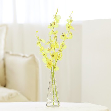 玫瑰花束仿真假花配玻璃花瓶套裝小擺件餐桌茶幾格子間裝飾品擺設