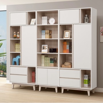 直人木業-TIME現代風218公分書櫃/置物櫃