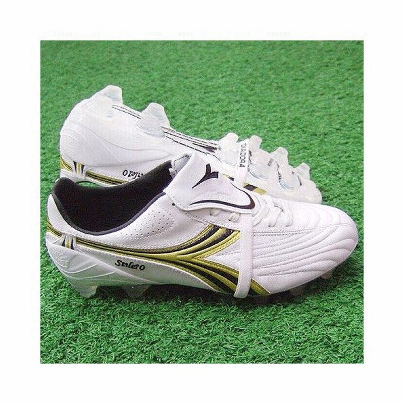 Stile10 Lt Pro Mg14 J ホワイト イエロー ブラック Diadora ディアドラ サッカースパイク 3918 通販 Lineポイント最大0 5 Get Lineショッピング