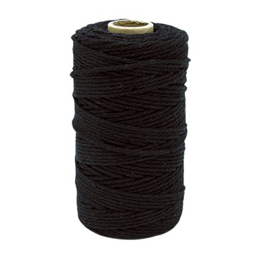 Donna&deco Vero 厚款大尺寸彩色麻繩  90m  黑色  1個