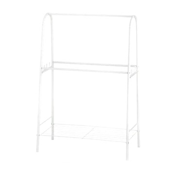 ikloo 宜酷屋 簡約毛巾架 置物架  58 x 27 x 84.5cm  白色