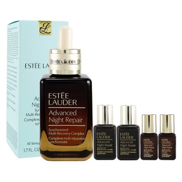 【Estee Lauder 雅詩蘭黛】雅詩蘭黛 特潤超導全方位修護露50mlx1+特潤超導全方位修護露15mlx2+特潤超導全方位修護露7mlx2
