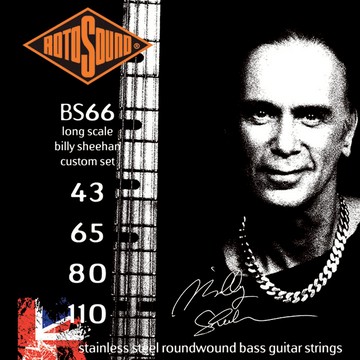 Rotosound 電貝斯弦｜不鏽鋼纏繞｜Billy Sheehan 簽名弦｜英國製造｜ Bass弦 電貝斯【旋弦樂器】
